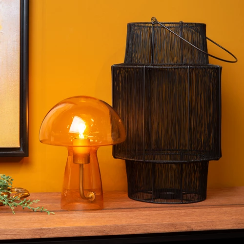 Lucide FUNGO - Table lamp - 1xE27 - Orange - atmosphere 1